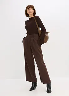 Polotransparentní pletené tričko, bonprix