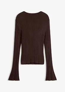 Polotransparentní pletené tričko, bonprix