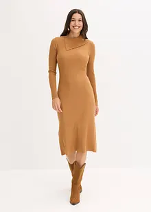 Pletené šaty ze splývavé viskózové směsi, bonprix