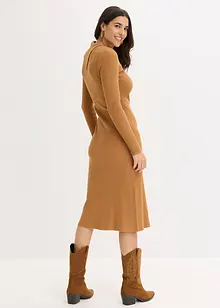 Pletené šaty ze splývavé viskózové směsi, bonprix