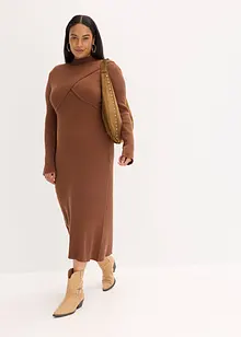 Pletené šaty z měkké viskózové směsi, bonprix