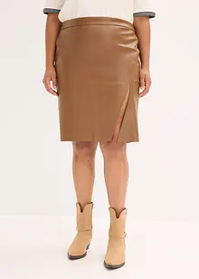 Pouzdrová sukně z umělé kůže, bonprix