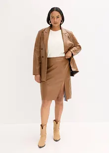 Pouzdrová sukně z umělé kůže, bonprix