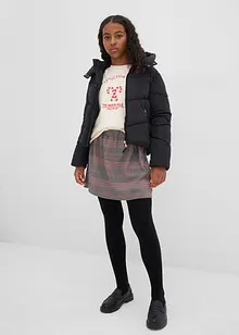 Prošívaná bunda s kapucí a hřejivou podšívkou, bonprix