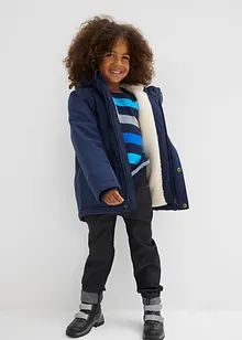 Voděodolná zimní parka s podšívkou z medvídkového flísu, bonprix