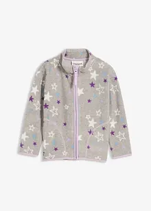 Hebká flísová bunda s kontrastními detaily, bonprix