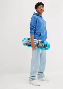 Mikina s kapucí a s potiskem na zádech, z čisté organické bavlny, bonprix