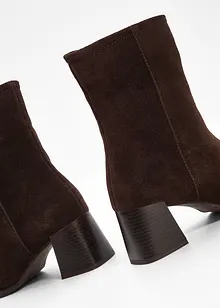 Kotníková obuv z kůže, bonprix