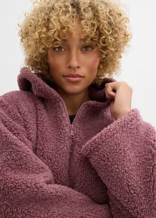 Bunda z plyšového flísu, s postranními rozparky, bonprix