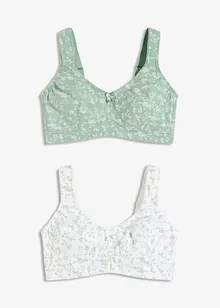 Podprsenka bez kostic, s organickou bavlnou  (2 ks v balení), bonprix