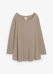 Tričko s dlouhým rukávem, ze směsi bavlny a viskózy, bonprix