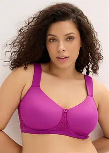 Vyztužená podprsenka bez kostic, s polstrovanými ramínky, bonprix