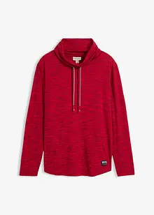 Triko se šálovým límcem, dlouhý rukáv, bonprix