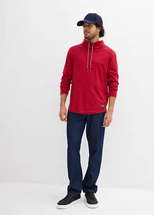 Triko se šálovým límcem, dlouhý rukáv, bonprix