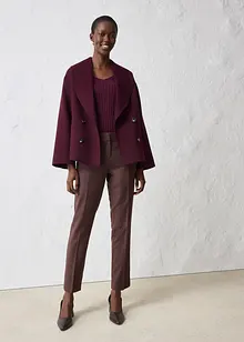 Úzké kalhoty s vlnou, bonprix