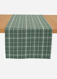 Běhoun na stůl s kostkovaným vzorem, z organické bavlny, bonprix
