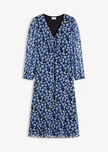 Midi šaty ze síťoviny, bonprix