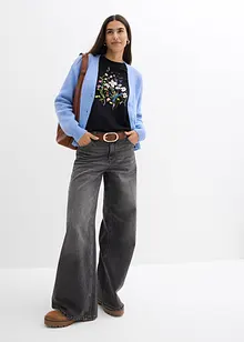 Kardigan z žebrované pleteniny, bonprix