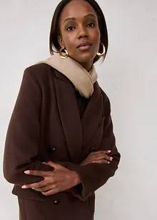 Blejzrový kabát z měkké vlněné směsi, bonprix