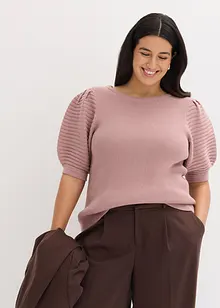 Svetr s balónovými rukávy, bonprix