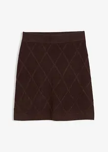 Pletená sukně s copánkovým vzorem, bonprix