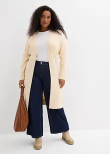 Pletený kabát s copánkovým vzorem, bonprix