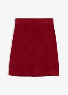 Pletená sukně s copánkovým vzorem, bonprix