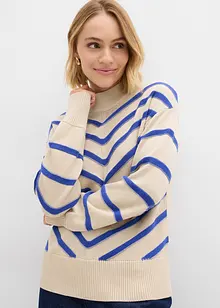 Svetr se strukturovanými pruhy, bonprix