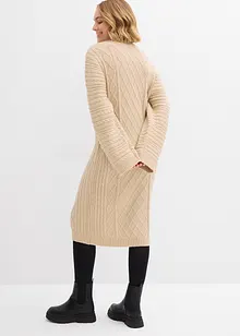 Pletené midi šaty, bonprix