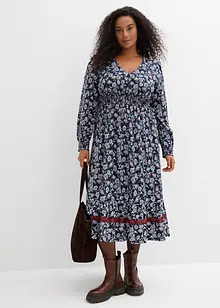 Maxi šaty ze splývavé viskózy, bonprix