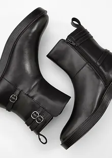 Kožené kotníkové boty, bonprix