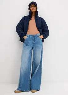 Zateplená bunda s pletenými náplety, bonprix