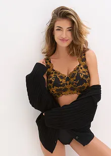 Odlehčující podprsenka bez kostic, s polstrovanými ramínky, bonprix