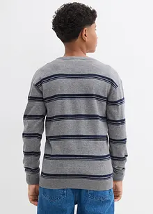 Svetr z jemné pleteniny z čisté bavlny, recyklovatelný, bonprix