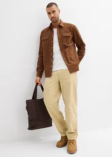 Strečová manšestrová košile s bavlnou, bonprix