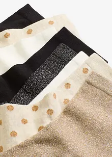 Polovysoké ponožky s lurexem a organickou bavlnou (8 ks v balení), bonprix