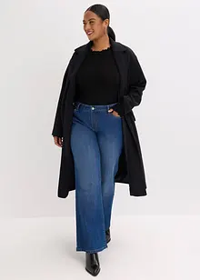 Žebrované tričko z viskózové směsi, bonprix