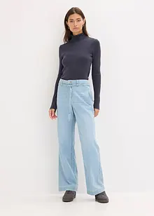 Žebrovaný svetr ze splývavé viskózové směsi, bonprix