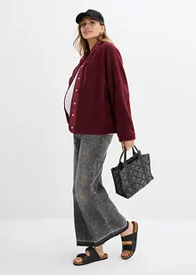 Těhotenská a nosicí bunda 3 v 3 z plyšového flísu, bonprix