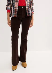 Manšestrové kalhoty s rozšiřujícím se střihem, bonprix