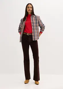 Manšestrové kalhoty s rozšiřujícím se střihem, bonprix