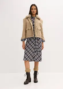 Zimní bunda s vlněným vzhledem, bonprix