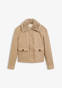 Zimní bunda s vlněným vzhledem, bonprix