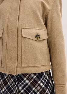 Zimní bunda s vlněným vzhledem, bonprix