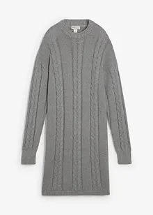 Pletené šaty z čisté bavlny, bonprix