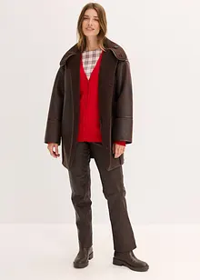 Dlouhý pletený kabátek z měkké viskózové směsi, bonprix