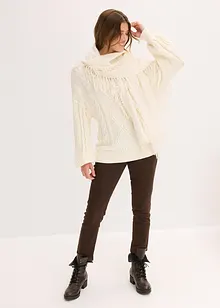 Oversize svetr s copánkovým vzorem, bonprix