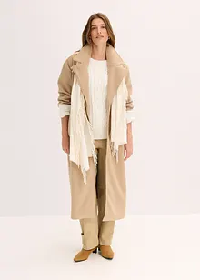 Oversize kabát s vlněným vzhledem, bonprix