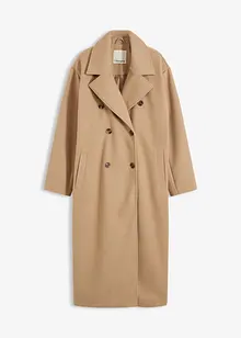 Oversize kabát s vlněným vzhledem, bonprix
