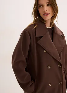 Oversize kabát s vlněným vzhledem, bonprix